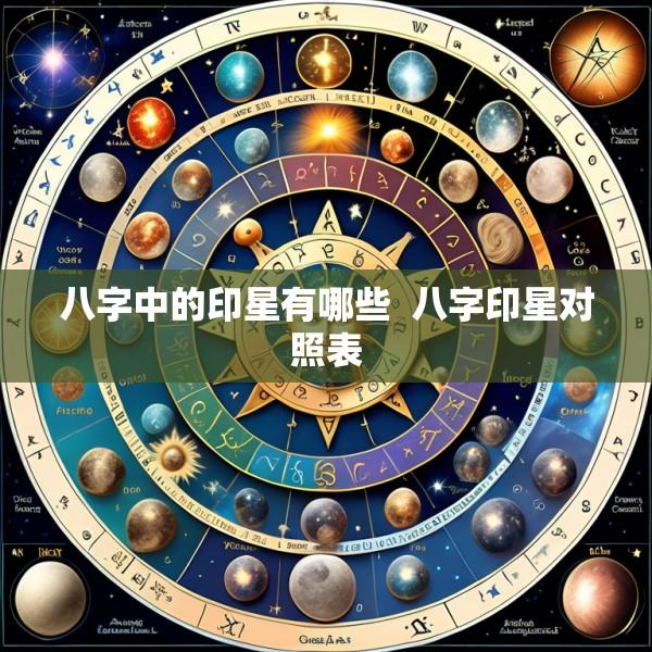 八字中的印星有哪些  八字印星对照表