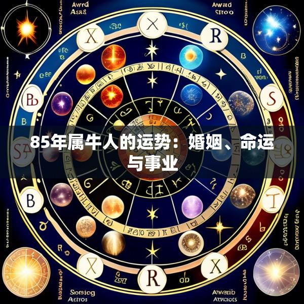 85年属牛人的运势：婚姻、命运与事业