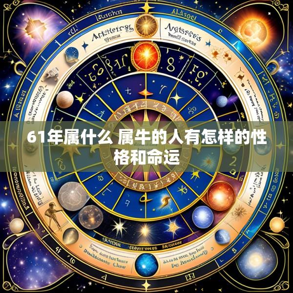 61年属什么 属牛的人有怎样的性格和命运