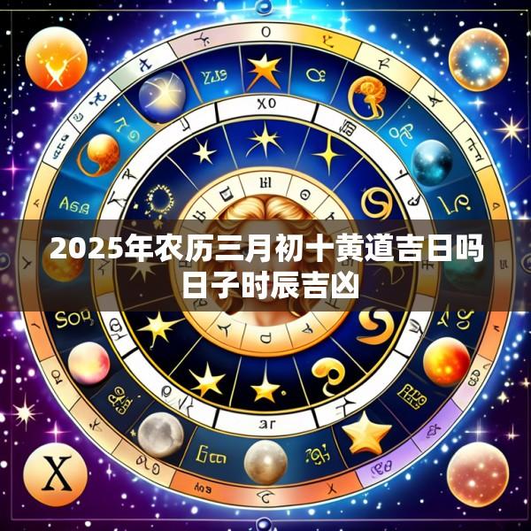 2025年农历三月初十黄道吉日吗 日子时辰吉凶