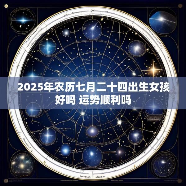 2025年农历七月二十四出生女孩好吗 运势顺利吗