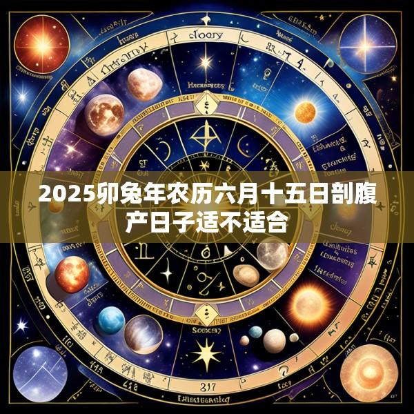 2025卯兔年农历六月十五日剖腹产日子适不适合