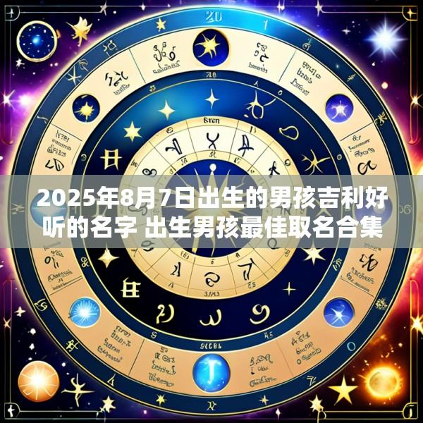 2025年8月7日出生的男孩吉利好听的名字 出生男孩最佳取名合集