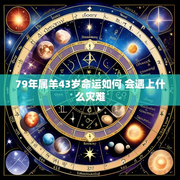 79年属羊43岁命运如何 会遇上什么灾难
