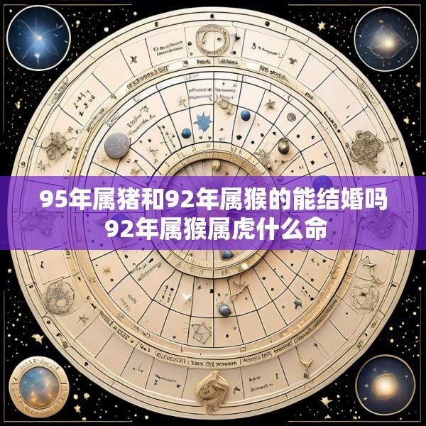 95年属猪和92年属猴的能结婚吗 92年属猴属虎什么命