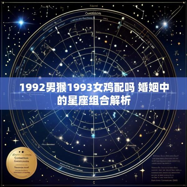 1992男猴1993女鸡配吗 婚姻中的星座组合解析