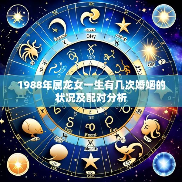 1988年属龙女一生有几次婚姻的状况及配对分析
