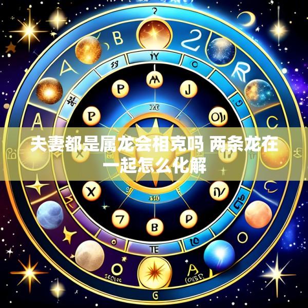 夫妻都是属龙会相克吗 两条龙在一起怎么化解