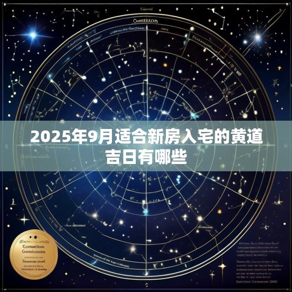 2025年9月适合新房入宅的黄道吉日有哪些