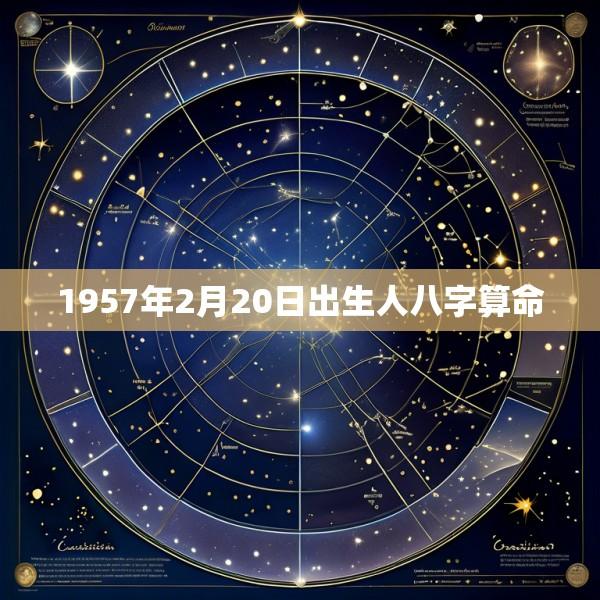 1957年2月20日出生人八字算命