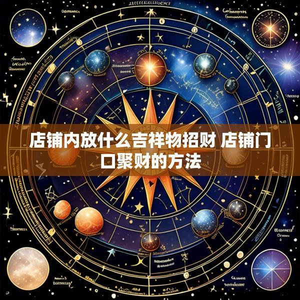 店铺内放什么吉祥物招财 店铺门口聚财的方法