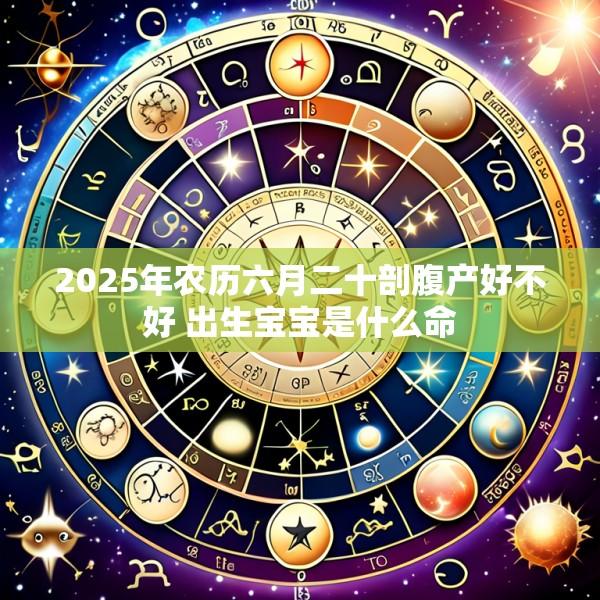 2025年农历六月二十剖腹产好不好 出生宝宝是什么命