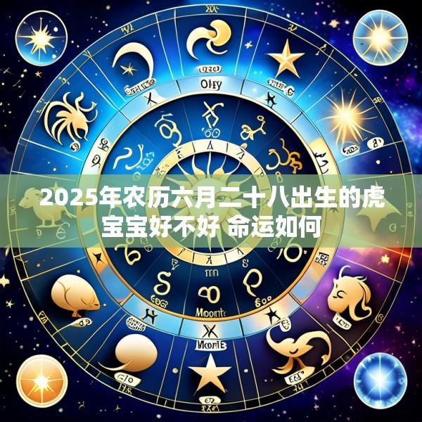 2025年农历六月二十八出生的虎宝宝好不好 命运如何