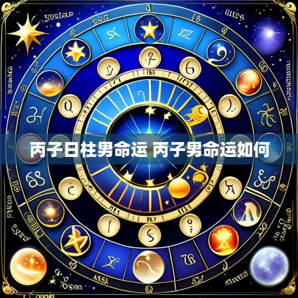 丙子日柱男命运 丙子男命运如何