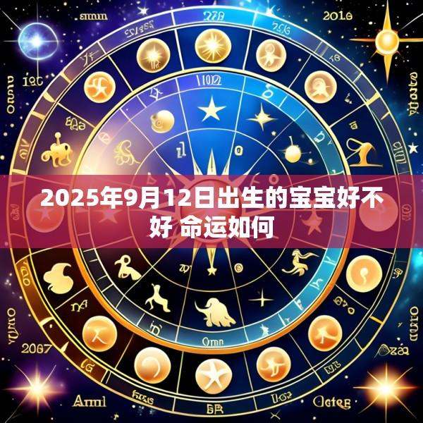 2025年9月12日出生的宝宝好不好 命运如何