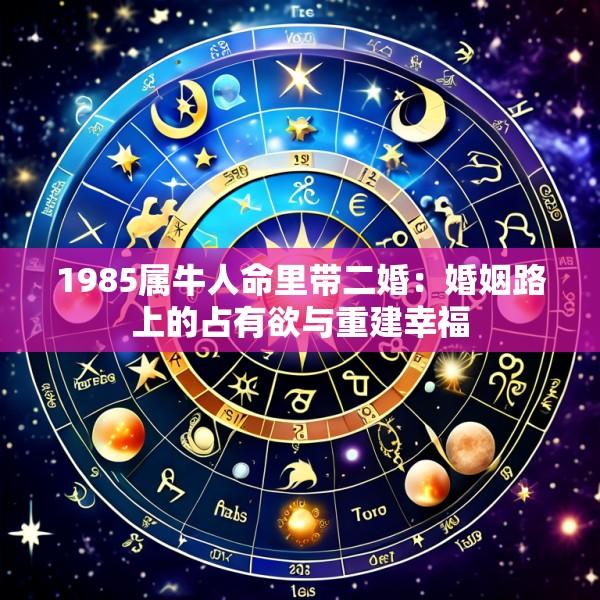1985属牛人命里带二婚：婚姻路上的占有欲与重建幸福
