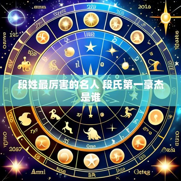 段姓最厉害的名人 段氏第一豪杰是谁