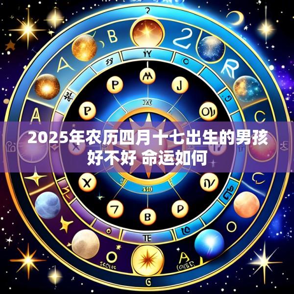 2025年农历四月十七出生的男孩好不好 命运如何