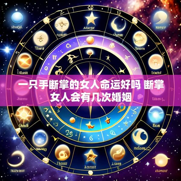 一只手断掌的女人命运好吗 断掌女人会有几次婚姻