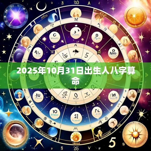 2025年10月31日出生人八字算命
