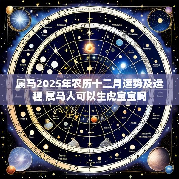 属马2025年农历十二月运势及运程 属马人可以生虎宝宝吗