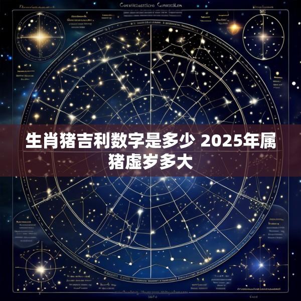 生肖猪吉利数字是多少 2025年属猪虚岁多大