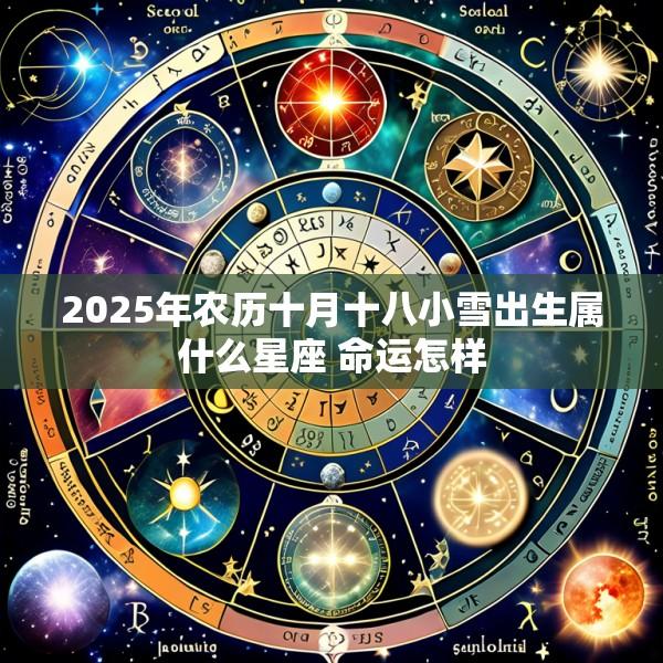 2025年农历十月十八小雪出生属什么星座 命运怎样