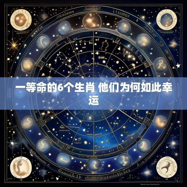 一等命的6个生肖 他们为何如此幸运