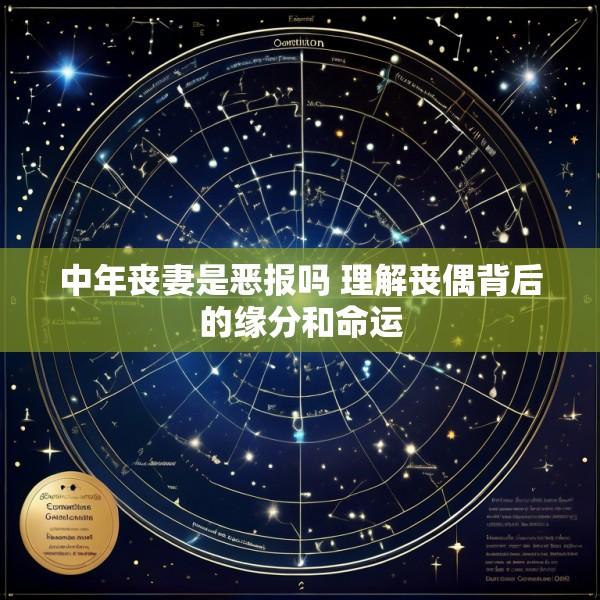 中年丧妻是恶报吗 理解丧偶背后的缘分和命运