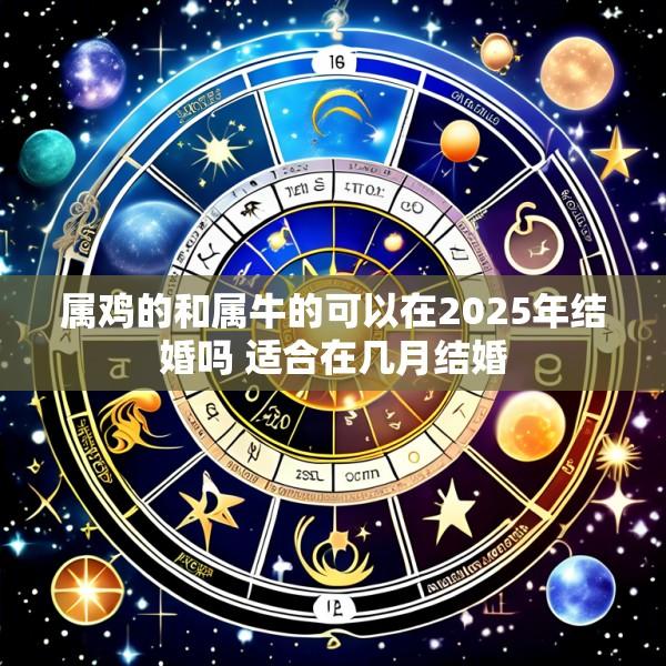 属鸡的和属牛的可以在2025年结婚吗 适合在几月结婚