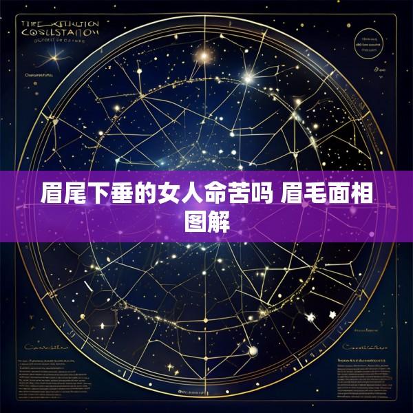 眉尾下垂的女人命苦吗 眉毛面相图解