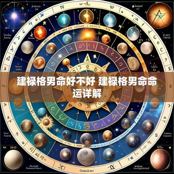 建禄格男命好不好 建禄格男命命运详解
