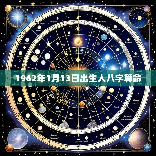 1962年1月13日出生人八字算命