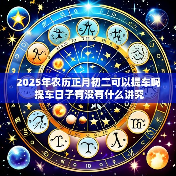 2025年农历正月初二可以提车吗 提车日子有没有什么讲究