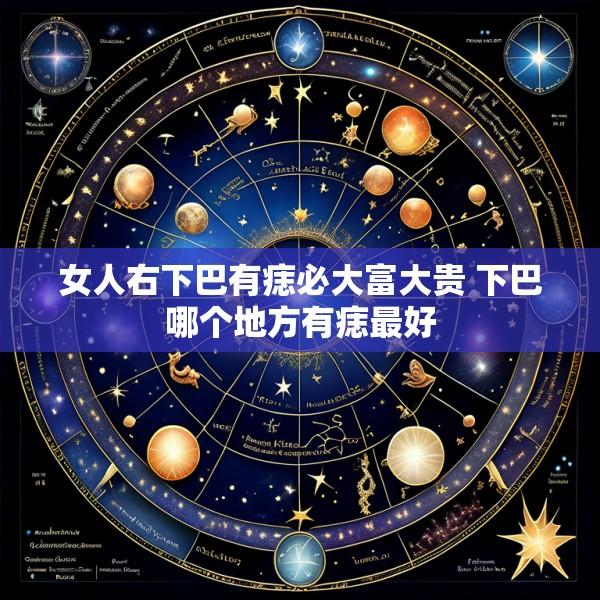 女人右下巴有痣必大富大贵 下巴哪个地方有痣最好