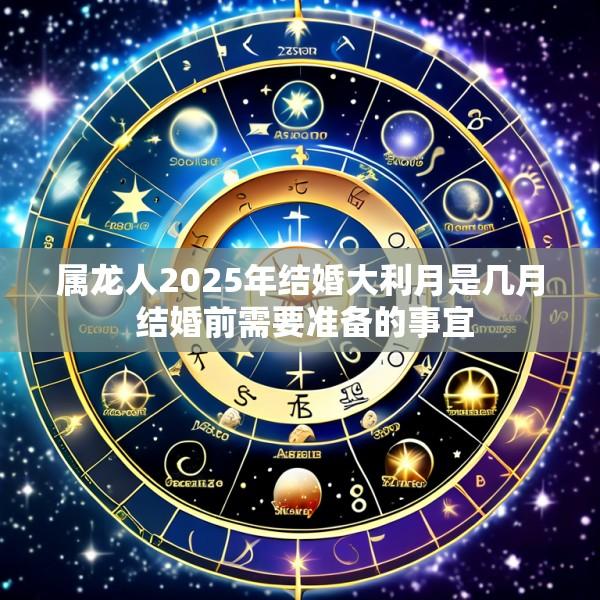 属龙人2025年结婚大利月是几月 结婚前需要准备的事宜
