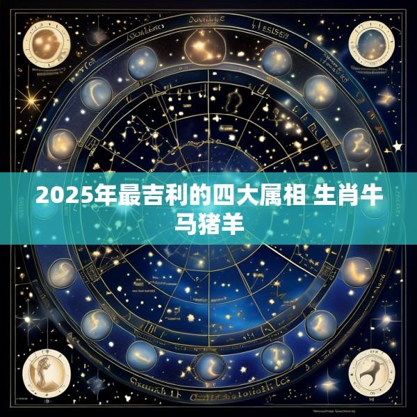 2025年最吉利的四大属相 生肖牛马猪羊