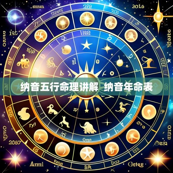 纳音五行命理讲解  纳音年命表