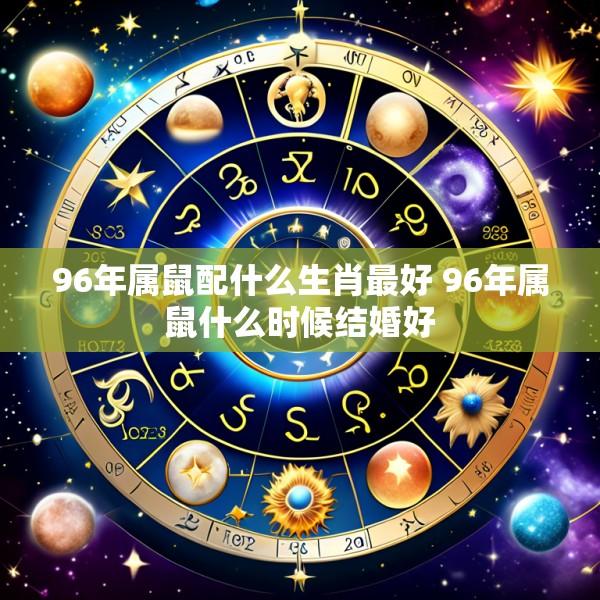 96年属鼠配什么生肖最好 96年属鼠什么时候结婚好