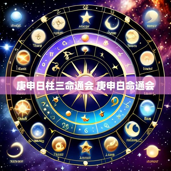 庚申日柱三命通会 庚申日命通会