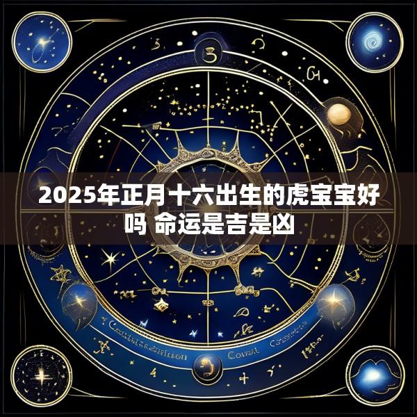 2025年正月十六出生的虎宝宝好吗 命运是吉是凶
