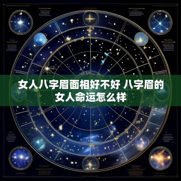女人八字眉面相好不好 八字眉的女人命运怎么样