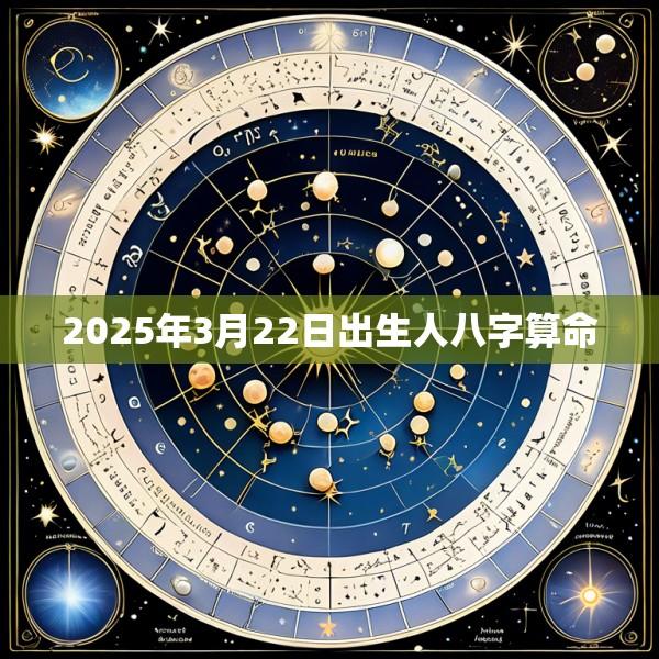 2025年3月22日出生人八字算命