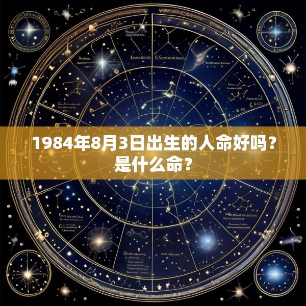 1984年8月3日出生的人命好吗？是什么命？