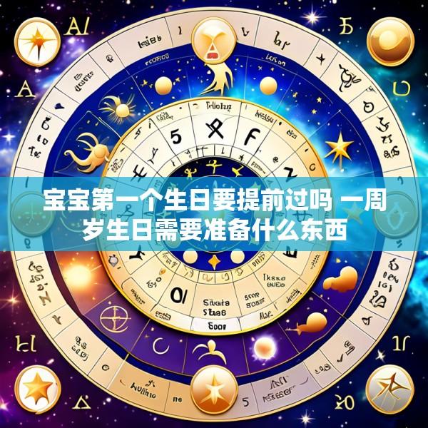 宝宝第一个生日要提前过吗 一周岁生日需要准备什么东西