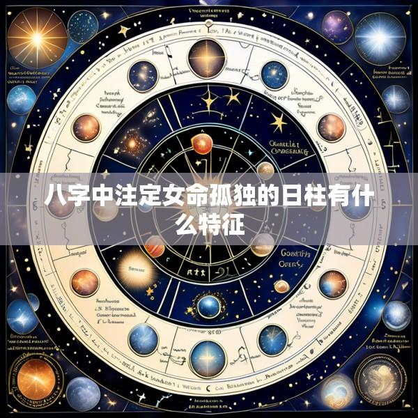 八字中注定女命孤独的日柱有什么特征