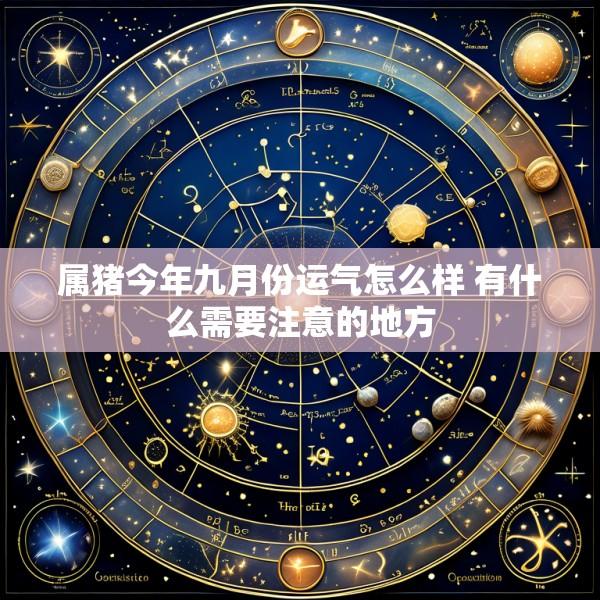 属猪今年九月份运气怎么样 有什么需要注意的地方