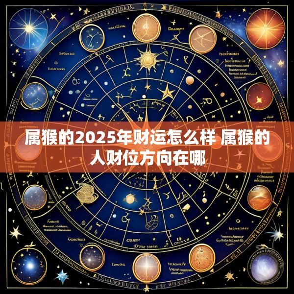 属猴的2025年财运怎么样 属猴的人财位方向在哪