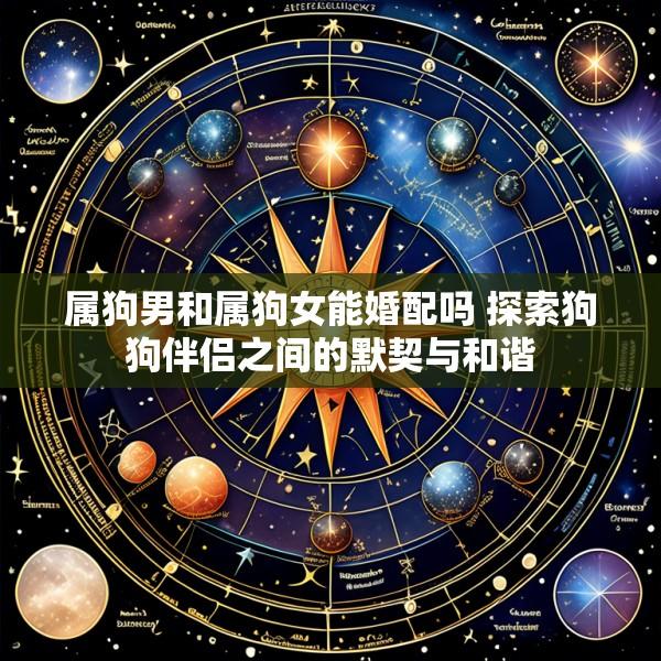 属狗男和属狗女能婚配吗 探索狗狗伴侣之间的默契与和谐