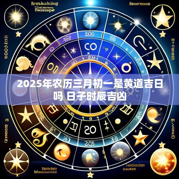 2025年农历三月初一是黄道吉日吗 日子时辰吉凶